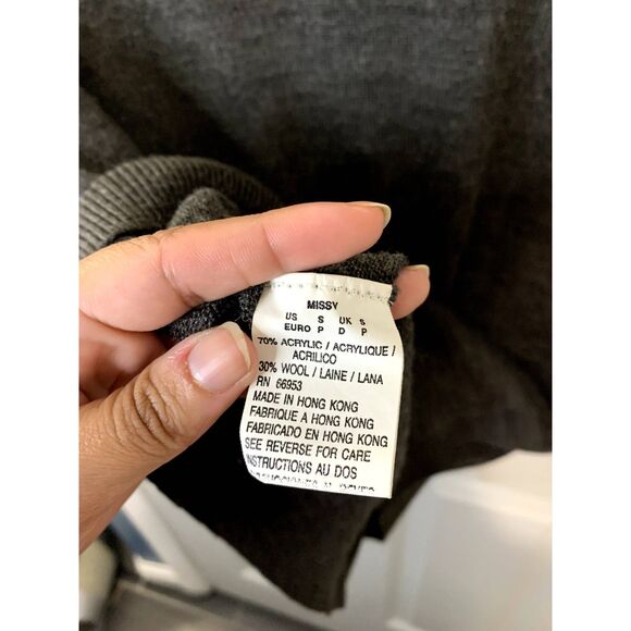 Vintage Outlander Wool Blend Grey Button Down Sweater Size Small - Picture 5 of 6